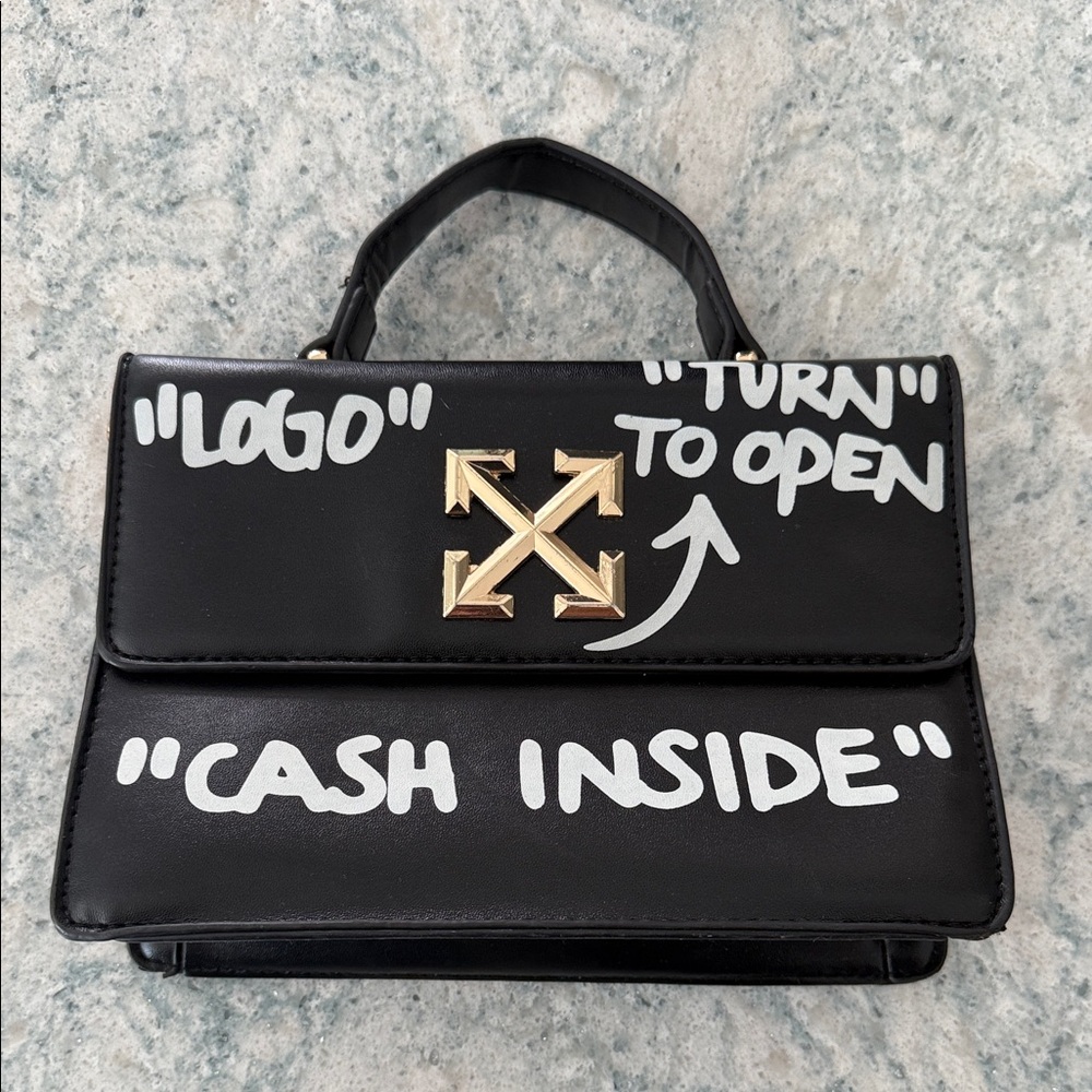 Rainbow Black Handbag